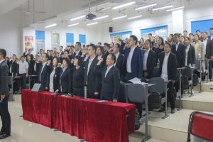 2019年成都五月花高級(jí)技工學(xué)校爭(zhēng)創(chuàng)技師學(xué)院舉行誓師大會(huì)