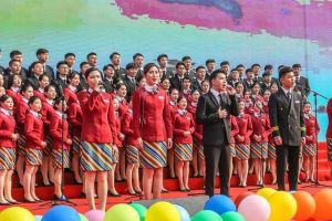 成都中專學校東星航空職業(yè)學校舉行歌詠比賽